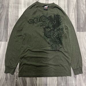 Olive Graphic Long Sleeve Tee